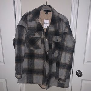 NWT plaid, oversized shacket! Size Medium!